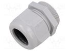 Cable gland; without nut; M40; 1.5; IP68; polyamide; light grey TE Connectivity