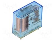Relay: electromagnetic; SPST-NO; Ucoil: 24VDC; 12A; 12A/250VAC FINDER