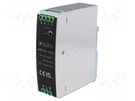 Power supply: switched-mode; for DIN rail; 120W; 12÷14VDC; 10A AIMTEC