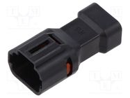 Connector: wire-wire; DF62W; crimped; PIN: 6; plug; for cable; male HIROSE