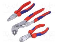 Kit: pliers; cutting,universal,Cobra adjustable grip 