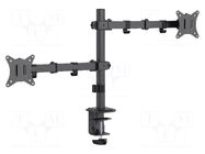 Holder; 9kg; 17÷32"; 75x75mm,100x100mm; monitor x2 GEMBIRD