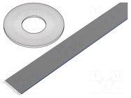 Wire: ribbon; 1.27mm; stranded; Cu; unshielded; PO; grey; 91.5m 3M