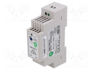 Power supply: switched-mode; for DIN rail; 15W; 12VDC; 0÷1.25A POS