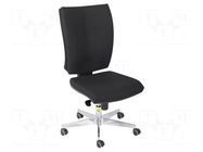 Chair; ESD; Seat dim: 480x500mm; Back dim: 560x460mm; 420÷490mm RT WORK