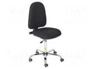 Chair; ESD; Seat dim: 460x430mm; Back dim: 440x510mm; 560÷750mm RT WORK