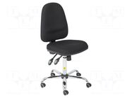 Chair; ESD; Seat dim: 460x430mm; Back dim: 440x510mm; 580÷770mm RT WORK