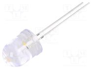 LED; 10mm; white warm; 30°; Front: convex; 2.5÷5V; No.of term: 2 OPTOSUPPLY