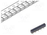 Socket; pin strips; female; vertical; 1mm; SMT; gold flash Global Connector Technology (GCT)