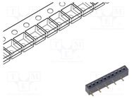 Connector: pin strips; socket; female; vertical; 1mm; SMT GCT