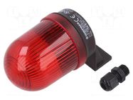 Signaller: lighting; continuous light; red; 12÷230VDC; 12÷230VAC WERMA