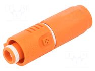 Connector: DC supply; female; SurLok Plus; 120A; 1kV; PIN: 1; orange AMPHENOL