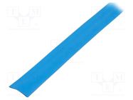 Heat shrink sleeve; glueless; 2: 1; 50.8mm; L: 1m; blue; polyolefine TASKER