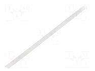 Cover for LED profiles; satin; 1m; LIGER-16; push-in; SILER KLUŚ