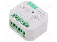 Relay: installation; in mounting box; 230VAC; SPDT; IP20; -25÷50°C F&F