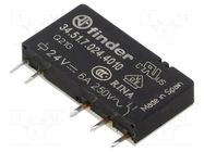Relay: electromagnetic; SPDT; Ucoil: 24VDC; Icontacts max: 10A FINDER