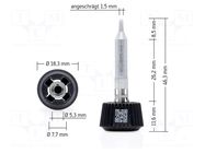 Tip; conical; 1.5mm; longlife; for soldering station ERSA