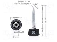Tip; bent pin; 0.4mm; longlife; for soldering station ERSA