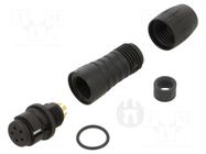 Connector: circular; 620; 60V; 2A; PIN: 5; plug; female; soldering BINDER