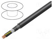 Wire: control cable; ÖLFLEX® FD 891 CY; 18G0.5mm2; black; Cu; PVC LAPP