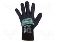 Protective gloves; Size: 10,XL; black; latex,mineral fiber WONDER GRIP