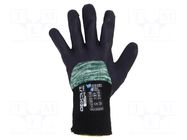 Protective gloves; Size: 10,XL; black; latex,mineral fiber WONDER GRIP