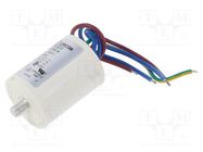 Filter: anti-interference; mains; 250VAC; Cx: 0.471uF; Cy: 2nF TE Connectivity
