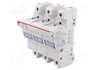 Fuse holder; cylindrical fuses; 22x58mm; for DIN rail mounting DF ELECTRIC