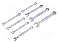 Wrench-set; inch,combination spanner,with ratchet; Joker 6000 WERA