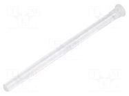 Fiber for LED; Ø2.2mm; L: 24.3mm; round; Front: flat; straight; IP68 MENTOR
