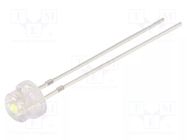 LED; cyan; 4.8mm; 100°; Front: convex; 2.9÷3.4VDC; No.of term: 2 OPTOSUPPLY