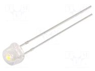 LED; 4.8mm; 100°; Front: convex; 2.9÷3.4VDC; No.of term: 2; -30÷85°C OPTOSUPPLY