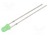 LED; 3mm; yellow green; 150÷220mcd; 40°; Front: convex; 2.1÷2.6V OPTOSUPPLY