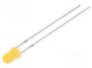 LED; orange; 3mm; 220÷330mcd; 40°; Front: convex; 2.1÷2.6VDC; 78mW OPTOSUPPLY