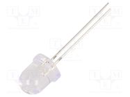 LED; 7.8mm; red; 4200mcd; 30°; Front: convex; 9V; No.of term: 2; 190mW OPTOSUPPLY