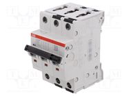 Circuit breaker; 415VAC; Inom: 10A; Poles: 3; Charact: C; 25kA; IP20 ABB