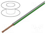 Wire; H05V-K,LgY; stranded; Cu; 0.75mm2; PVC; grey-green; 300V,500V BQ CABLE