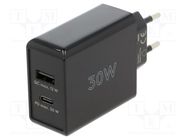 Power supply: switching; mains,plug; 5VDC,; 30W; Plug: EU; 82.3% Goobay