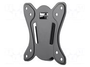 LCD/LED holder; black; slim,permanent; 25kg; 75x75mm,100x100mm GOOBAY