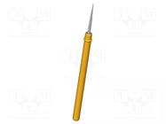 Test needle; Spring compression: 4mm; 8mm; 5A; steel; Ø: 0.6mm; 1.5N INGUN