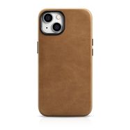 iCarer Oil Wax Premium Leather Case iPhone 14 Plus Magnetic Leather Case with MagSafe Brown (WMI14220703-TN), iCarer