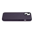 iCarer Case Leather Cover Case for iPhone 14 Dark Purple (WMI14220705-DP) (MagSafe Compatible), iCarer