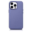 iCarer Case Leather Cover Genuine Leather Case for iPhone 14 Pro Light Purple (WMI14220706-LP) (MagSafe Compatible), iCarer