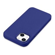 iCarer Litchi Premium Leather Case iPhone 14 Magnetic Leather Case with MagSafe Dark Blue (WMI14220709-DB), iCarer