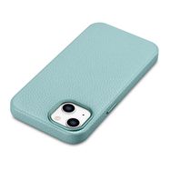 iCarer Litchi Premium Leather Case iPhone 14 Magnetic Leather Case with MagSafe Green (WMI14220709-GN), iCarer