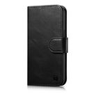 iCarer Oil Wax Wallet Case 2in1 Cover iPhone 14 Plus Anti-RFID Leather Flip Case Black (WMI14220723-BK), iCarer