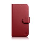 iCarer Wallet Case 2in1 iPhone 14 Leather Flip Case Anti-RFID Red (WMI14220725-RD), iCarer
