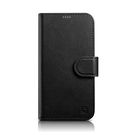 iCarer Wallet Case 2in1 Cover iPhone 14 Pro Leather Flip Cover Anti-RFID black (WMI14220726-BK), iCarer