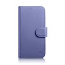 iCarer Wallet Case 2in1 Cover iPhone 14 Pro Anti-RFID Leather Flip Case Light Purple (WMI14220726-LP), iCarer