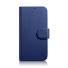 iCarer Wallet Case 2in1 Cover iPhone 14 Pro Leather Flip Case Anti-RFID blue (WMI14220726-BU), iCarer